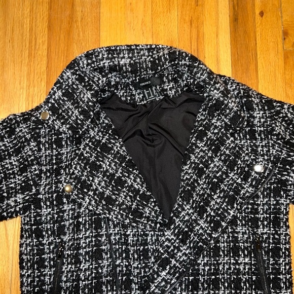 Forever 21 Tweed Jacket in Black & White - Size Medium - Picture 3 of 16